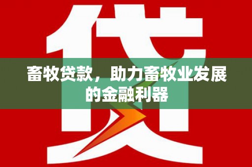 绥化畜牧贷款，助力畜牧业发展的金融利器