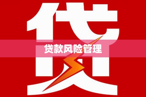 绥化贷款风险管理