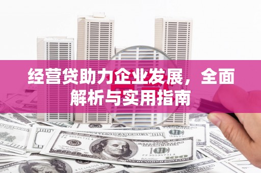 绥化经营贷助力企业发展，全面解析与实用指南