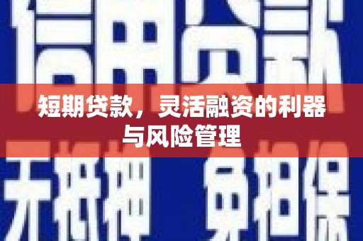 绥化短期贷款，灵活融资的利器与风险管理