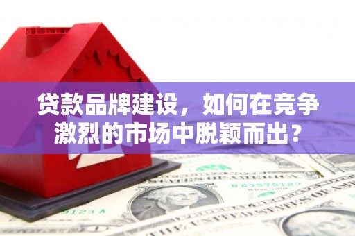 绥化贷款品牌建设，如何在竞争激烈的市场中脱颖而出？