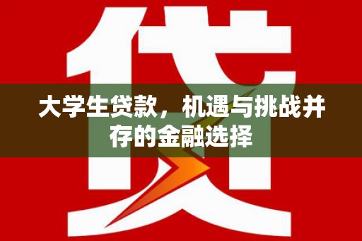 绥化大学生贷款，机遇与挑战并存的金融选择