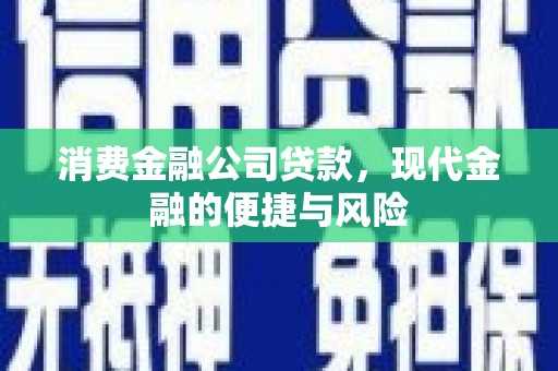 绥化消费金融公司贷款，现代金融的便捷与风险
